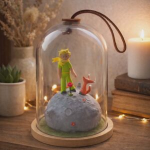 bulle le petit prince en pâte polymère réalisée à la main